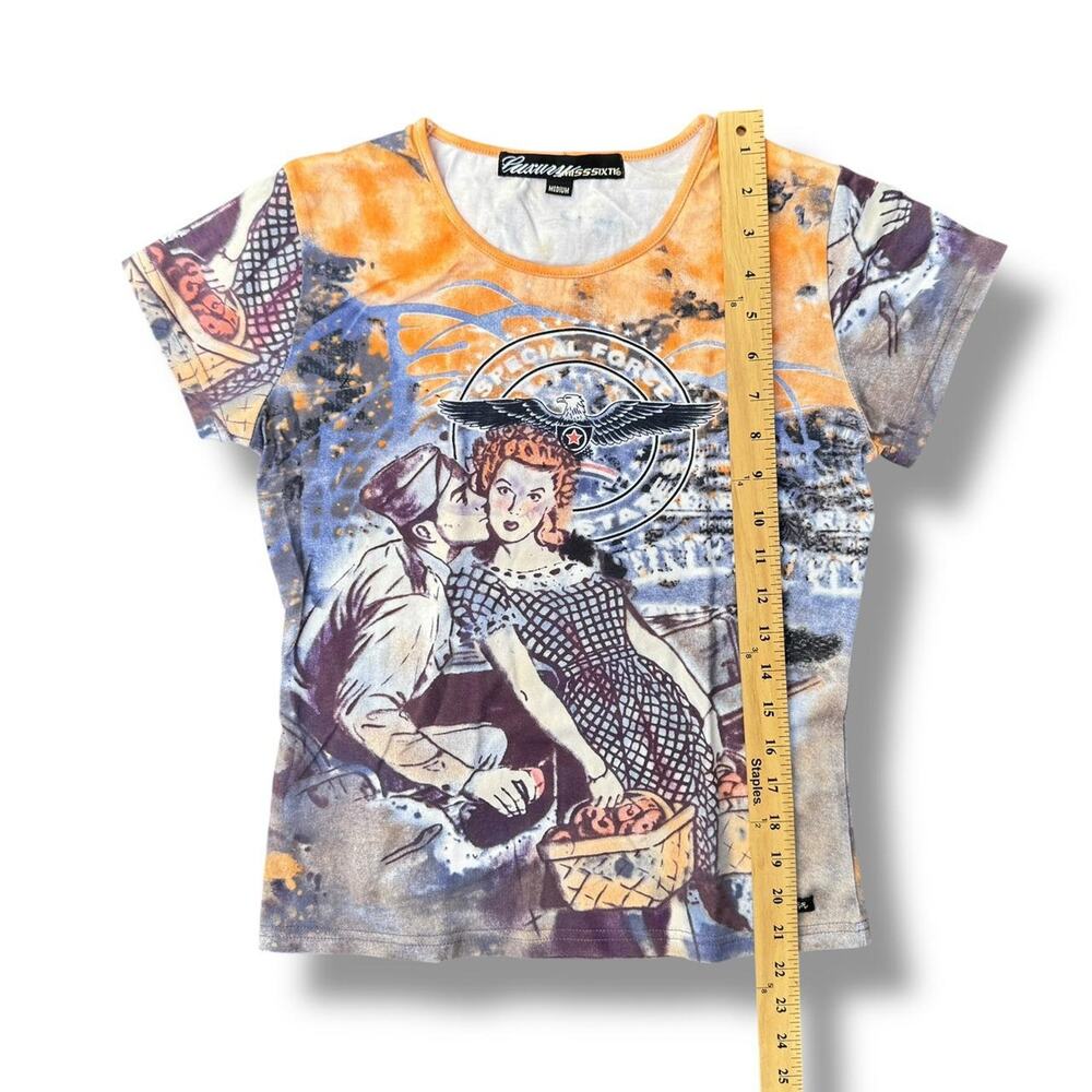 Miss Sixty Vintage AOP Top - Picture 3 of 4